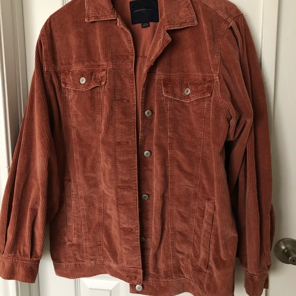 Womens Corduroy Burnt Orange Jacket 